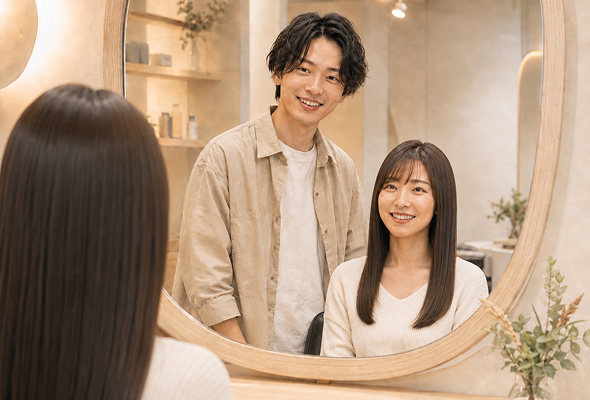 業務委託として働く美容師のイメージ